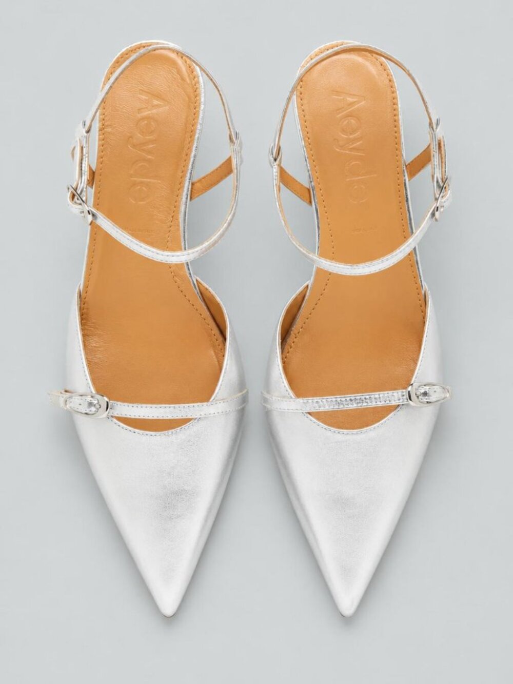 Women's Melia Pointed Toe Pumps - Silver - Picture 2 of 2